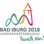 Farbig_Logo-Claim_LAGA2018 Logo Landesgartenschau Bad Iburg 2018 gGmbH