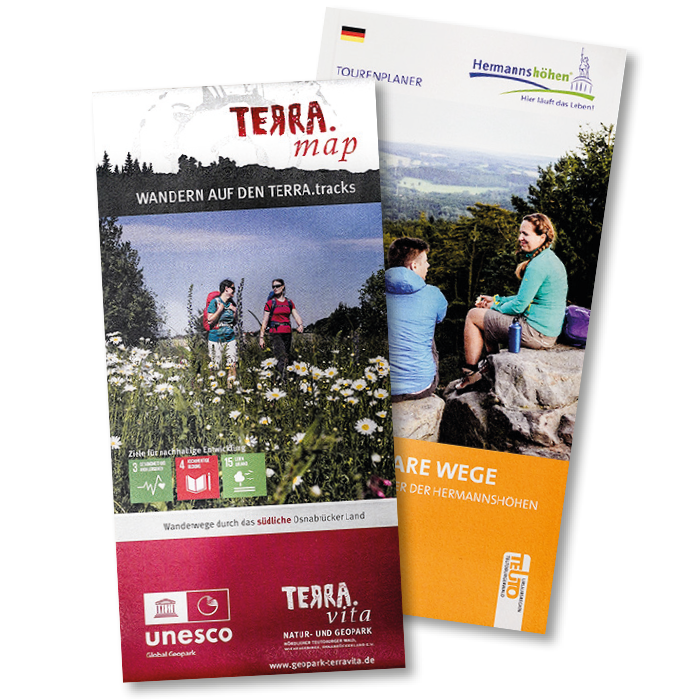 Kartenmaterial Wanderungen in und um Bad Iburg